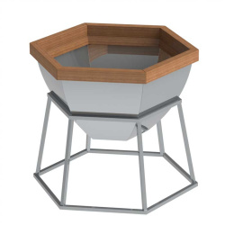 Банный чан 6 граней на подставке